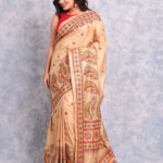 Gold Traditional Pure Silk Kantha Saree